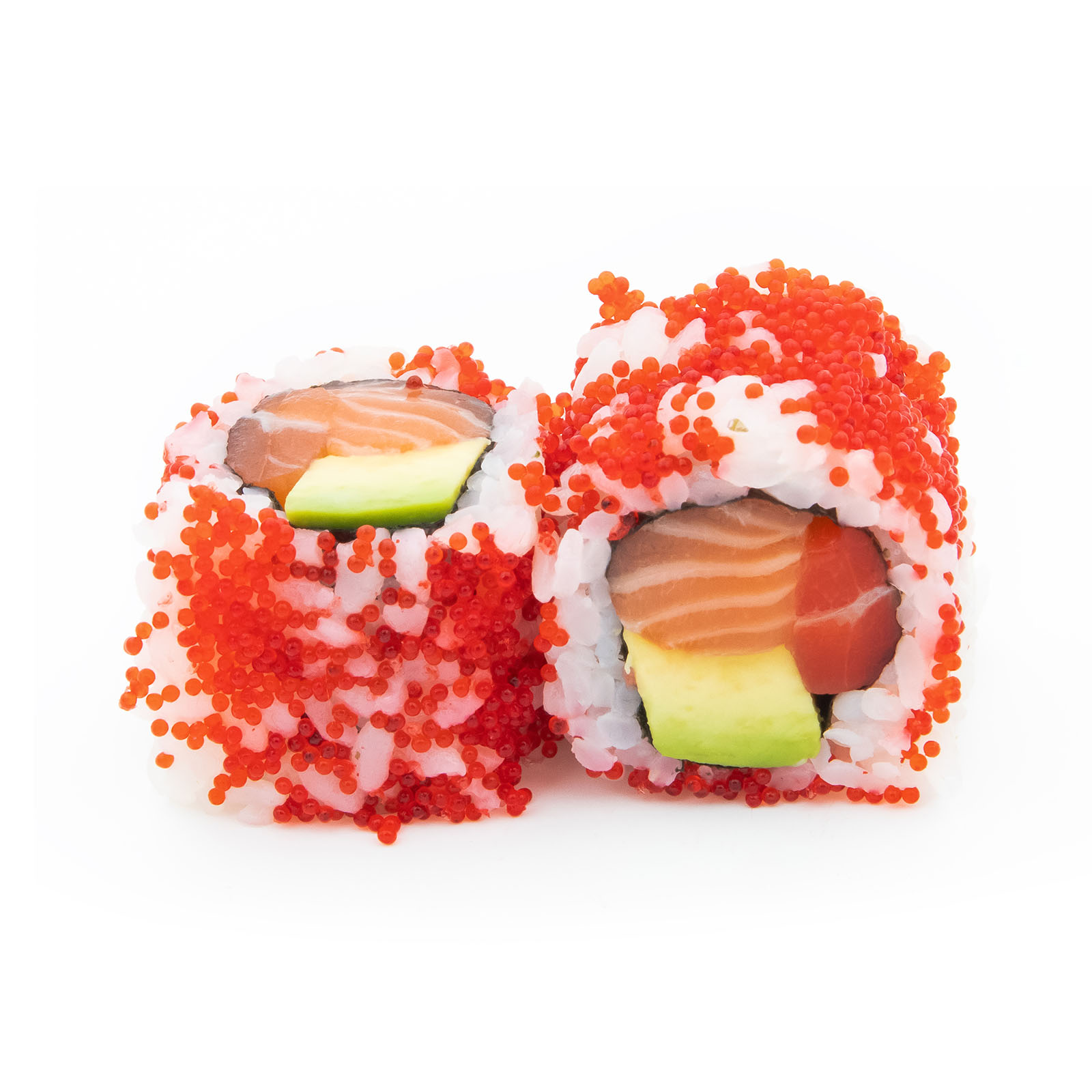 71. Salmón roll con masago 8 piezas Su SuShi